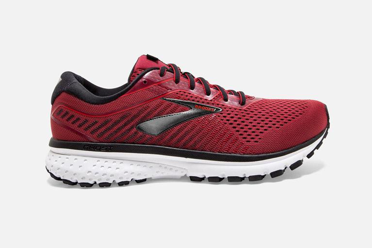 Brooks Men's GHOST 12 Road Running Shoes - Red - Canada (ZHSIO-5906)